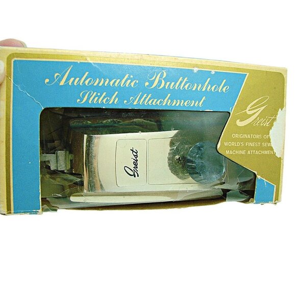 Vintage 1966 Greist Automatic Buttonhole Stitch Attachment Sewing Machine Parts - Picture 1 of 12